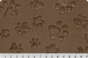 Minky - Luxe Cuddle® Embossed Paws TRUFFLE From Shannon Fabrics