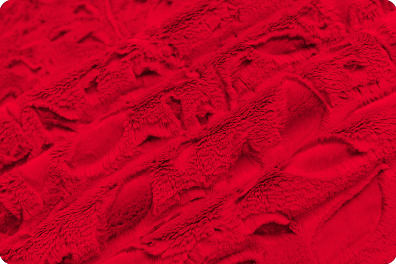 Minky - Luxe Cuddle Poppy SCARLET From Shannon Fabrics - 60" Wide