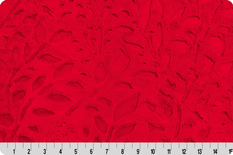 Minky - Luxe Cuddle Poppy SCARLET From Shannon Fabrics - 60" Wide