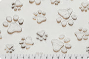 Minky - Luxe Cuddle® Embossed Prism Paws COCA MOCHA From Shannon Fabrics