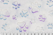Minky - Luxe Cuddle® Embossed Prism Paws MERMAID From Shannon Fabrics