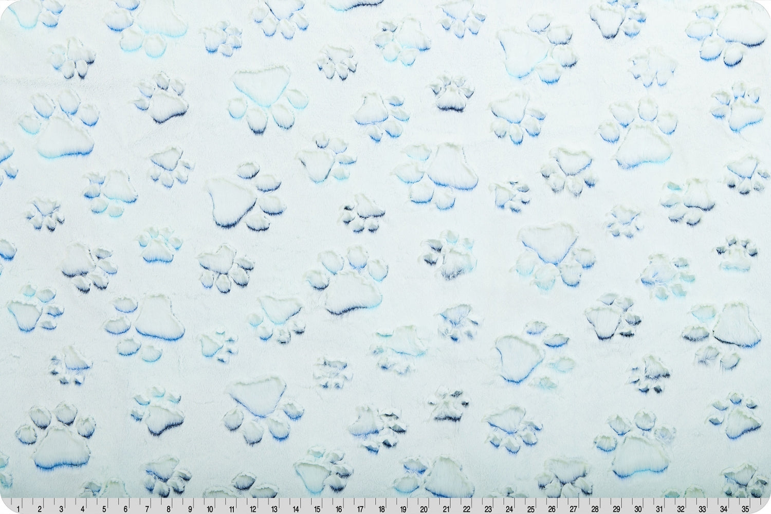 Minky - Luxe Cuddle® Embossed Prism Paws NAUTICAL BLUE From Shannon Fabrics