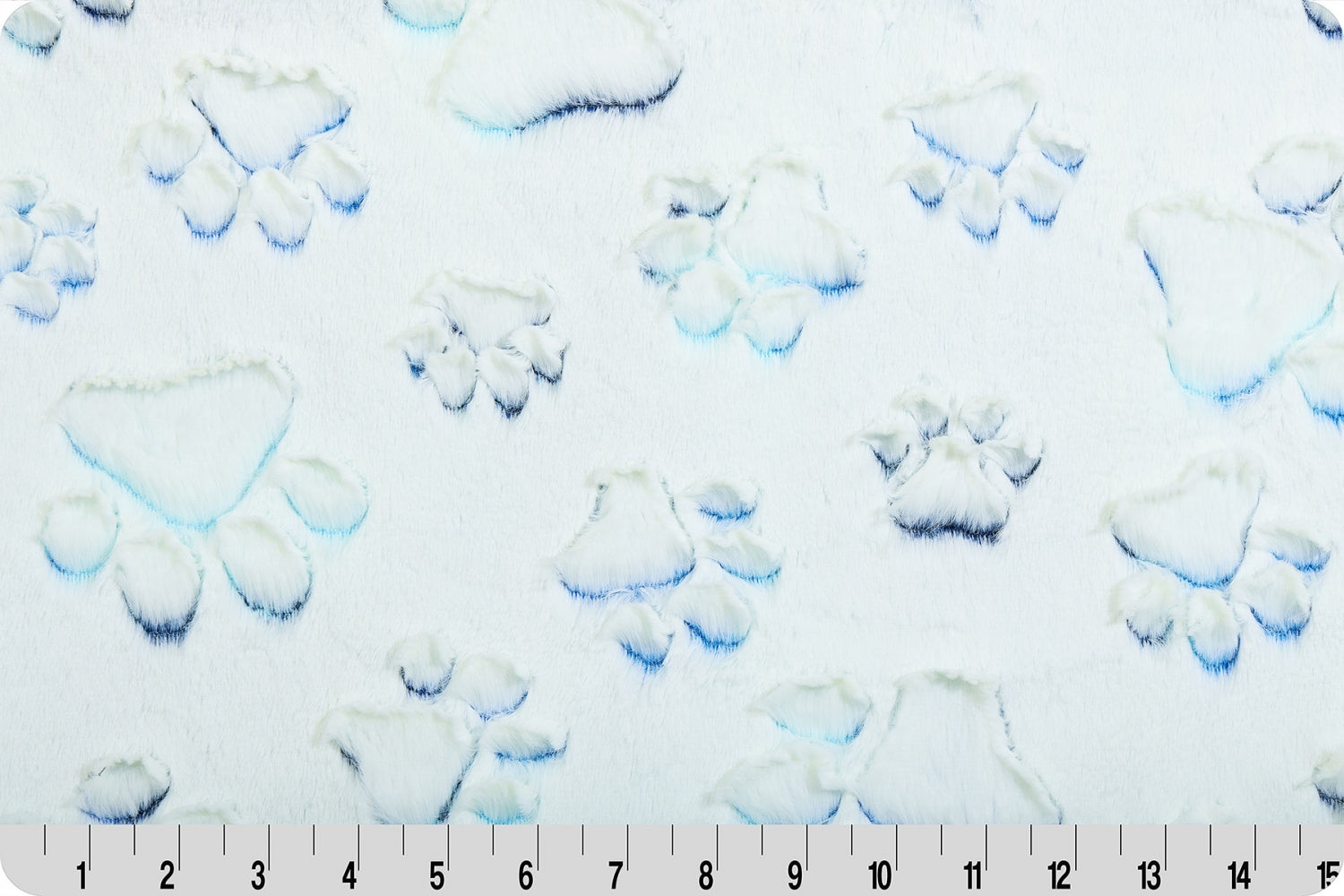 Minky - Luxe Cuddle® Embossed Prism Paws NAUTICAL BLUE From Shannon Fabrics