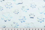 Minky - Luxe Cuddle® Embossed Prism Paws NAUTICAL BLUE From Shannon Fabrics