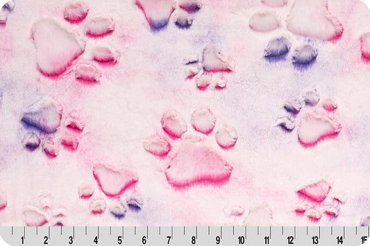 Minky - Luxe Cuddle® Embossed Prism Paws SLUMBER PARTY From Shannon Fabrics