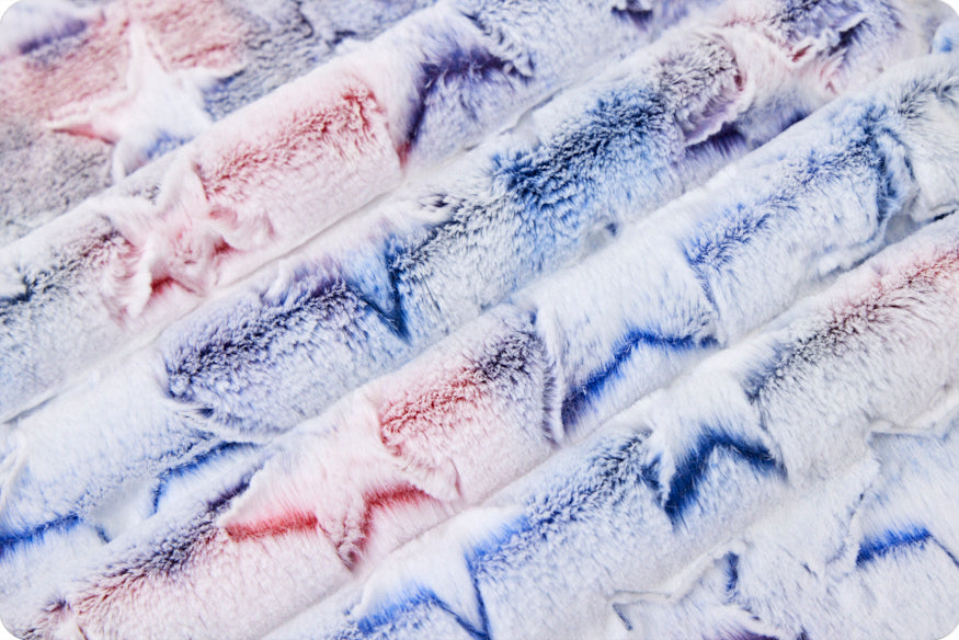 Minky - Luxe Cuddle Prism Stars SPANGLED From Shannon Fabrics