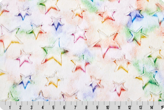 Minky - Luxe Cuddle Prism Stars VIBRANT From Shannon Fabrics