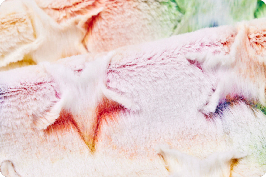 Minky - Luxe Cuddle Prism Stars VIBRANT From Shannon Fabrics