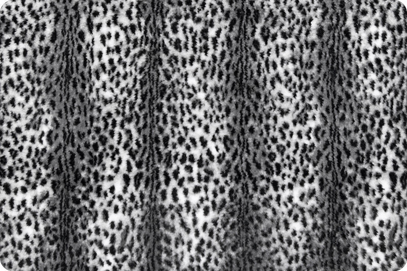 Minky - Luxe Cuddle® Savanna SNOW/BLACK From Shannon Fabrics