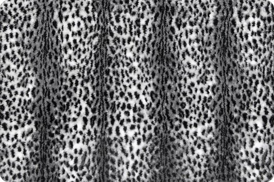 Minky - Luxe Cuddle® Savanna SNOW/BLACK From Shannon Fabrics