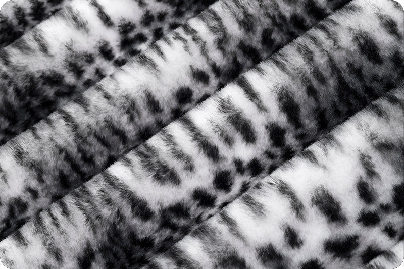 Minky - Luxe Cuddle® Savanna SNOW/BLACK From Shannon Fabrics