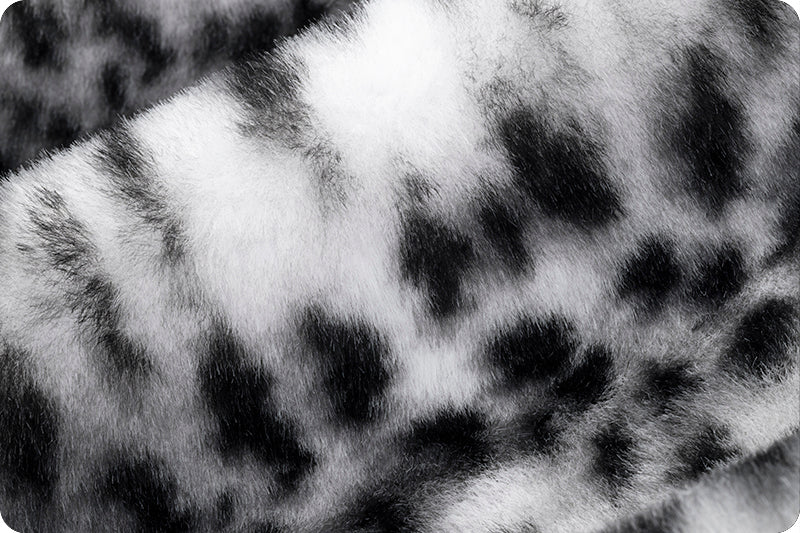 Minky - Luxe Cuddle® Savanna SNOW/BLACK From Shannon Fabrics
