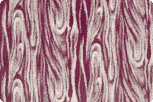 Minky -Discontinued-  Luxe Cuddle Seal Milky Way PLUMWINE From Shannon Fabrics