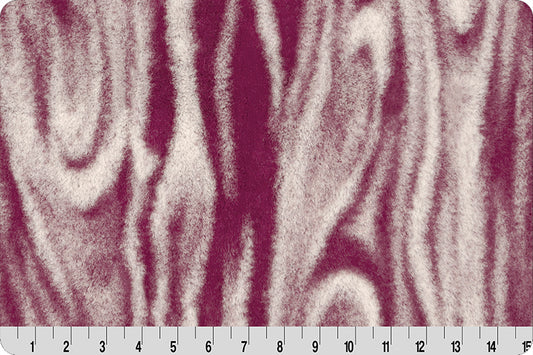 Minky -Discontinued-  Luxe Cuddle Seal Milky Way PLUMWINE From Shannon Fabrics