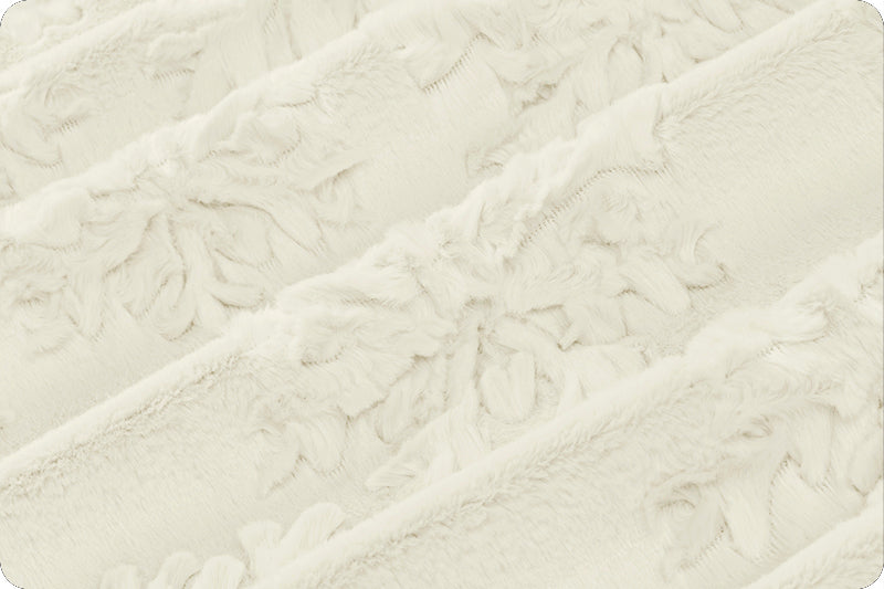 Minky - Luxe Cuddle Snowflakes NATURAL From Shannon Fabrics