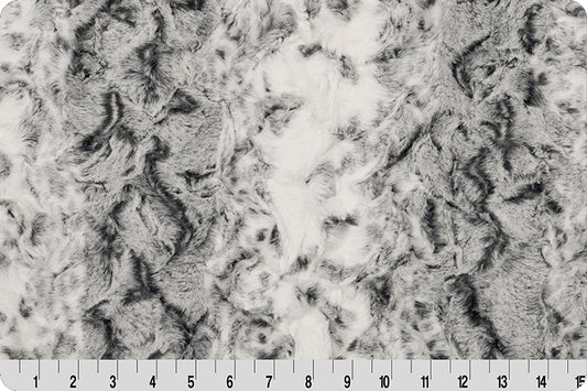 MINKY - Luxe Cuddle Snowy Owl BLACK From Shannon Fabrics