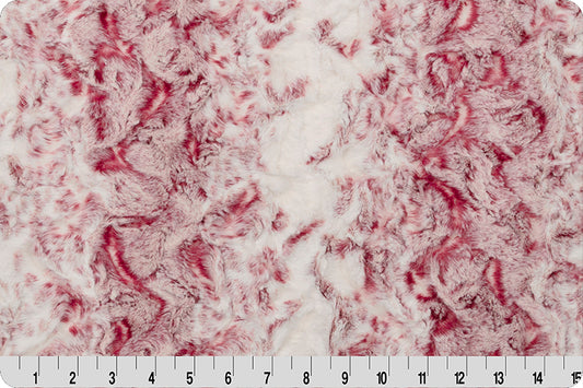MINKY - Luxe Cuddle Snowy Owl MERLOT From Shannon Fabrics
