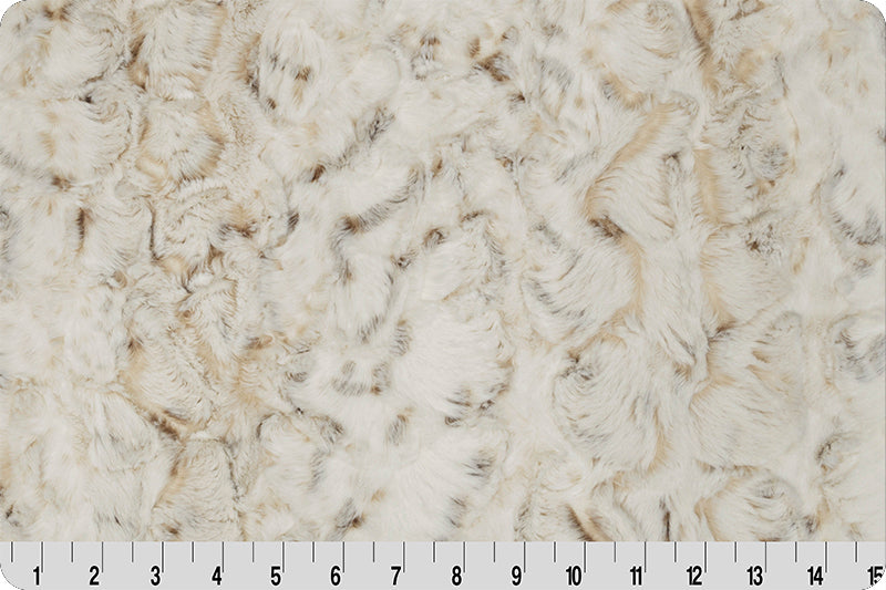 MINKY - Luxe Cuddle Snowy Owl NATURAL From Shannon Fabrics
