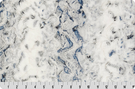 MINKY - Luxe Cuddle Snowy Owl NAVY From Shannon Fabrics