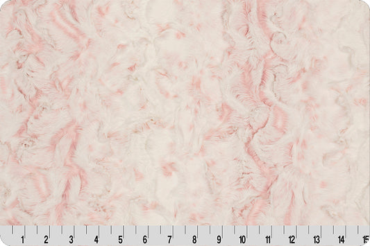 MINKY - Luxe Cuddle Snowy Owl ROSEWATER From Shannon Fabrics