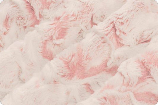 MINKY - Luxe Cuddle Snowy Owl ROSEWATER From Shannon Fabrics