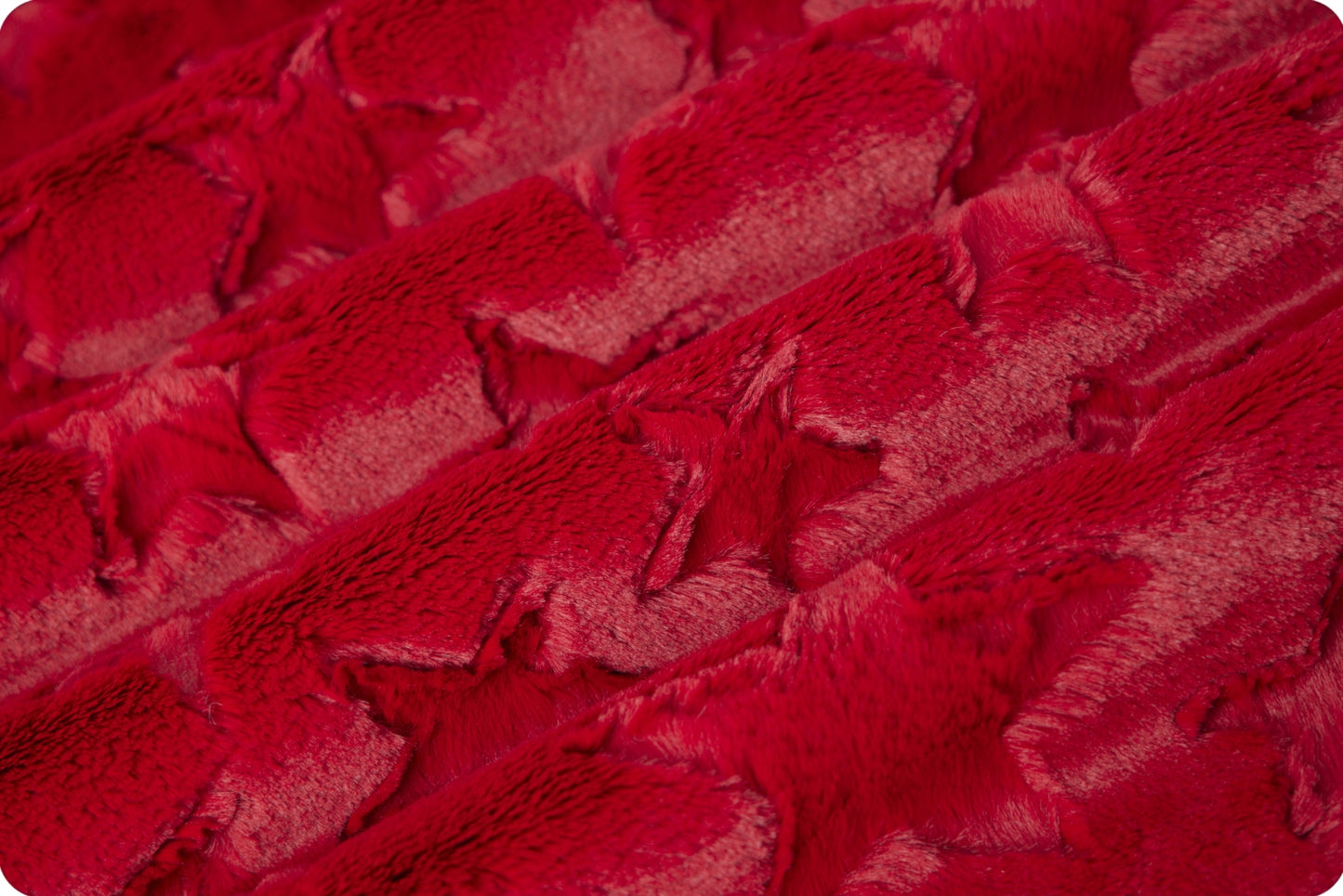 Minky - Luxe Cuddle Stars CARDINAL From Shannon Fabrics