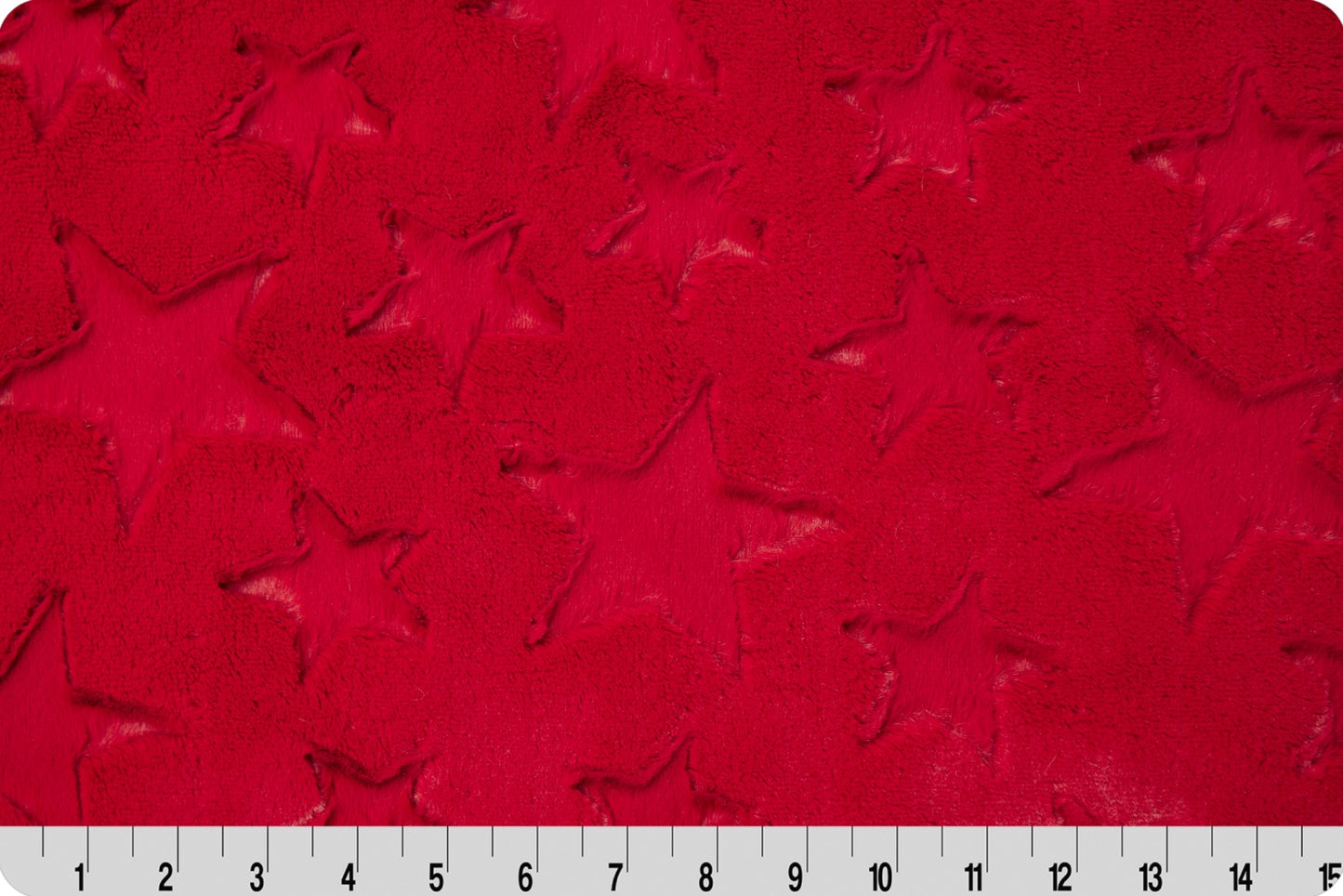 Minky - Luxe Cuddle Stars CARDINAL From Shannon Fabrics