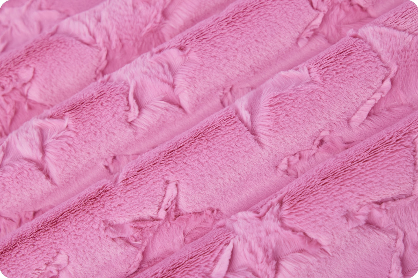 Minky - Luxe Cuddle Stars HOT PINK From Shannon Fabrics