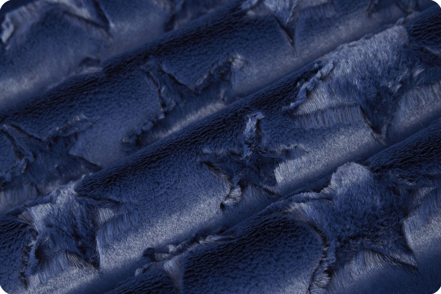Minky - Luxe Cuddle Stars NAVY From Shannon Fabrics