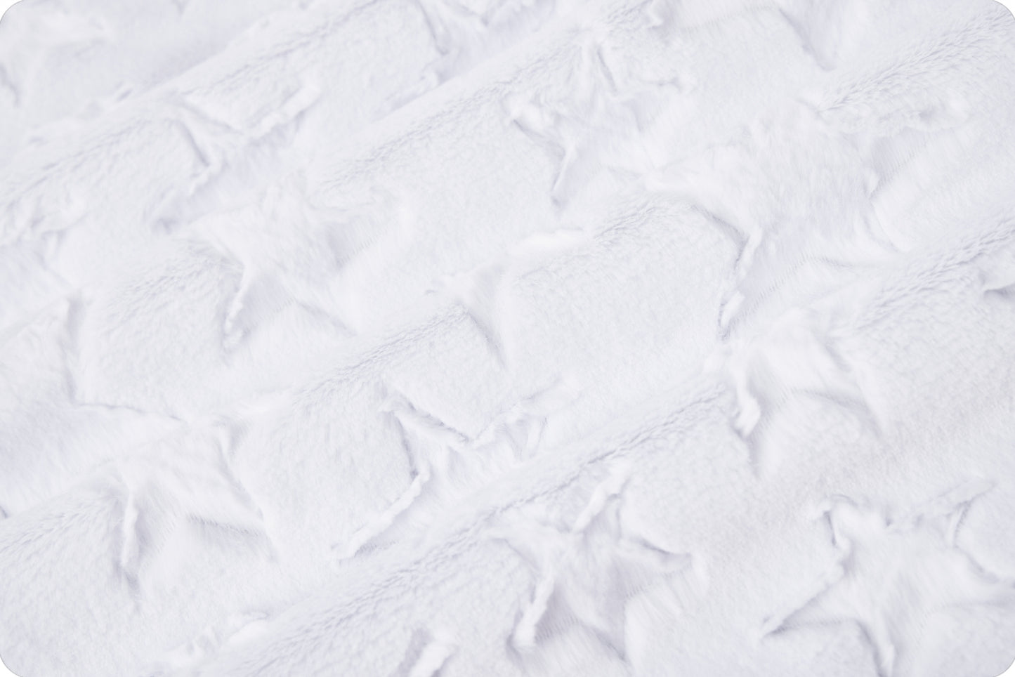Minky -DISCONTINUED- Luxe Cuddle Stars SNOW From Shannon Fabrics