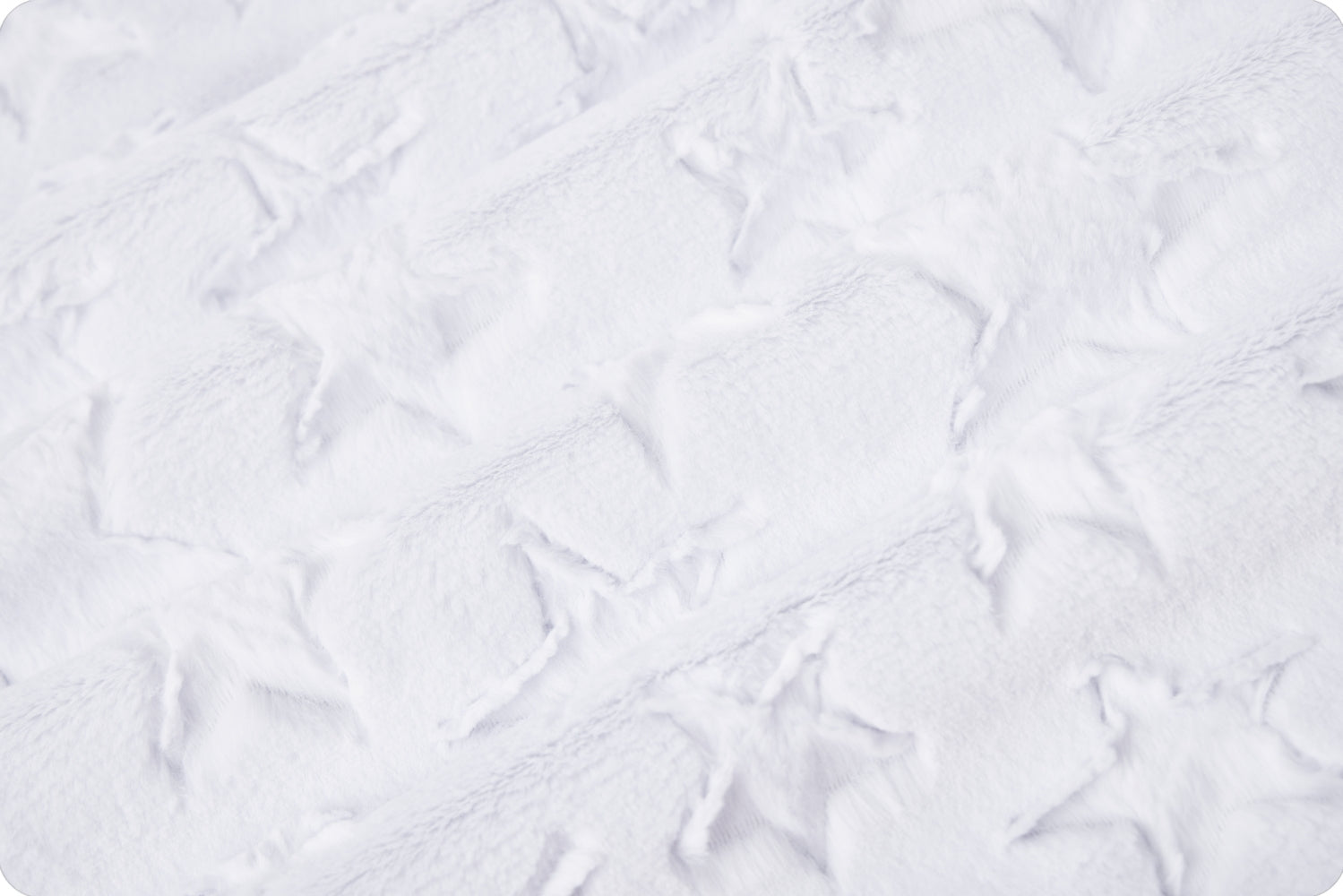 Minky -DISCONTINUED- Luxe Cuddle Stars SNOW From Shannon Fabrics