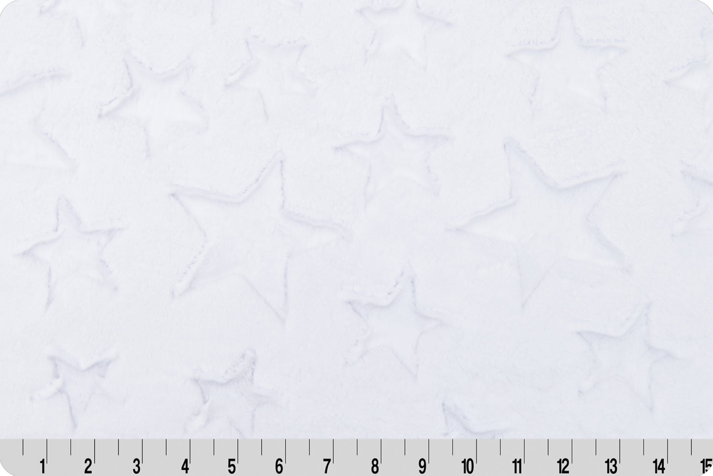 Minky -DISCONTINUED- Luxe Cuddle Stars SNOW From Shannon Fabrics