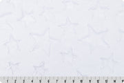 Minky -DISCONTINUED- Luxe Cuddle Stars SNOW From Shannon Fabrics