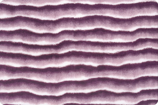 Minky - Luxe Cuddle Seal Wild Chinchilla BERRY/WHITE From Shannon Fabrics