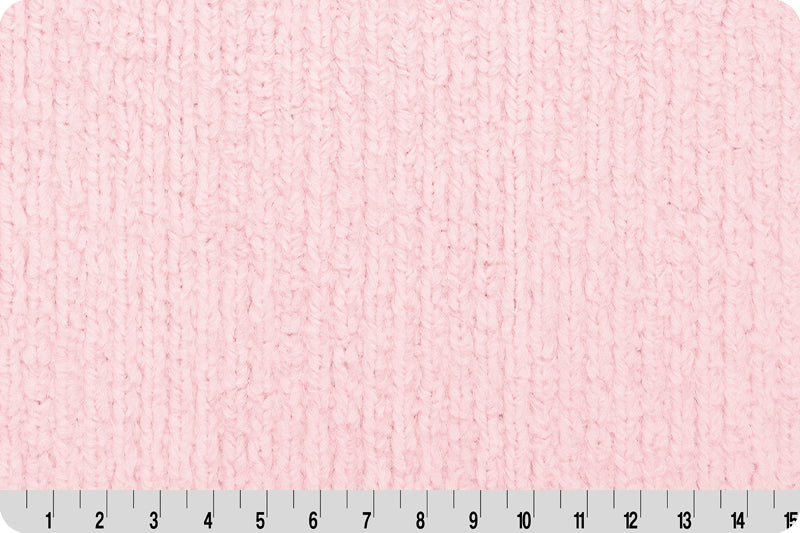 Minky - Luxe Cuddle Weave ICE PINK From Shannon Fabrics