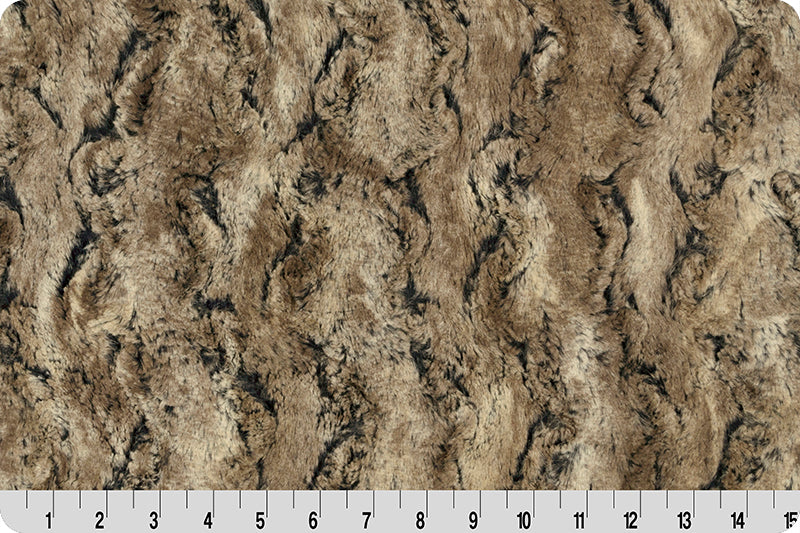 Minky - WALNUT Luxe Cuddle Wild Rabbit From Shannon Fabrics - 60" Wide
