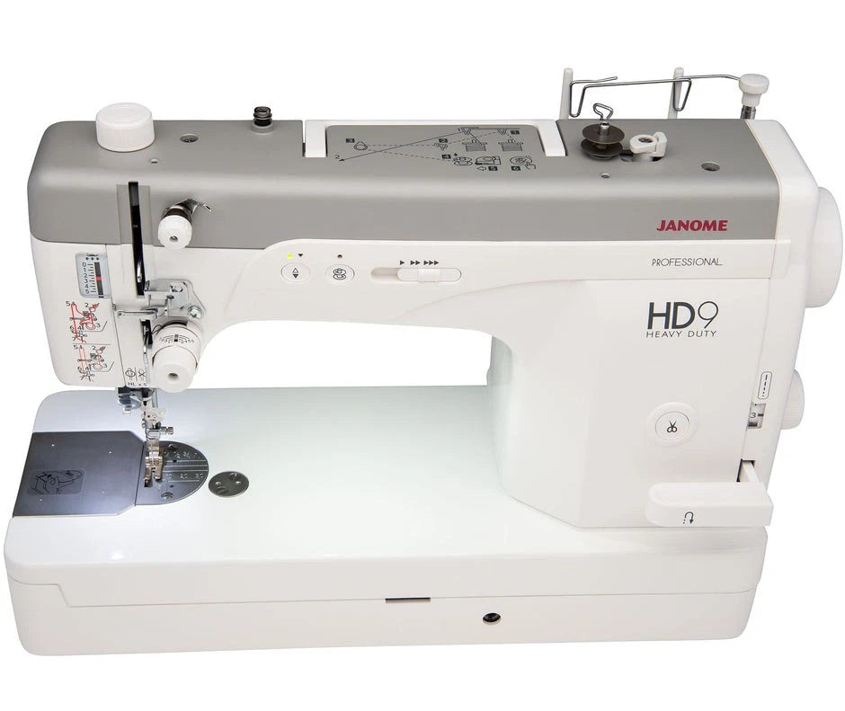 Janome HD9 Version 2 Professional High Speed Straight Stitch Sewing Machine - Can Sew Through 15 Layers of Denim