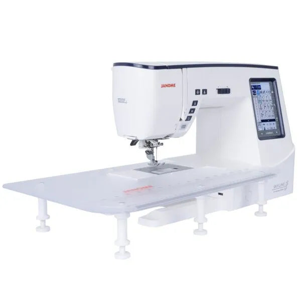 Janome Skyline 7 Anniversary Edition Sewing Machine with AcuFeed Flex System and Extension Table