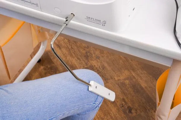 Janome Skyline 7 Anniversary Edition Sewing Machine with AcuFeed Flex System and Extension Table