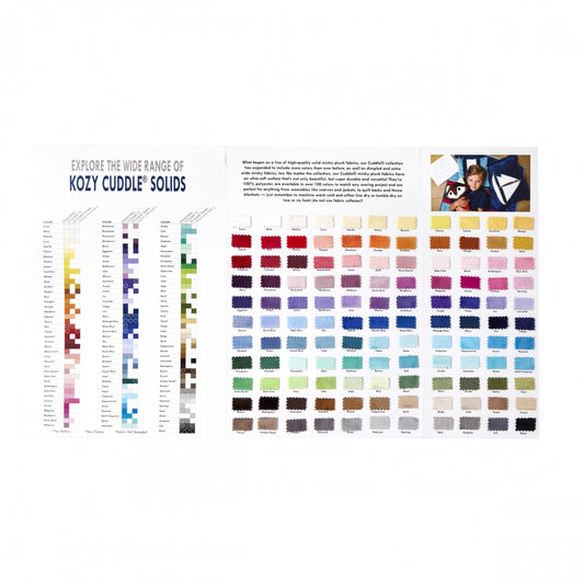Minky Cuddle SWATCH Board from Shannon Fabrics - 145+ Colors