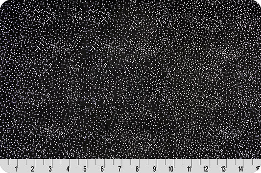 Minky - Sparkle Cuddle Glitter Black/Silver from Shannon Fabrics
