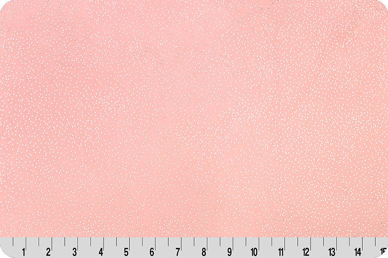 Minky - Sparkle Cuddle Glitter Blush/Silver from Shannon Fabrics
