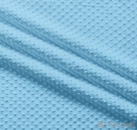 MINKY- Dimple Dots BLUE BELL from EZ Fabric