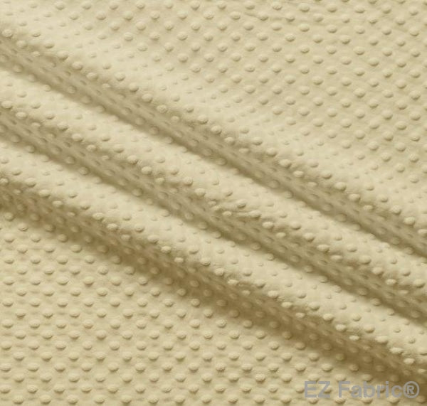 MINKY- Dimple Dots CAMEL from EZ Fabric