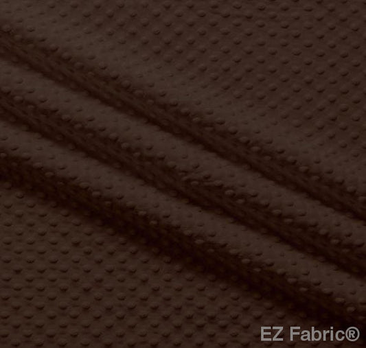 MINKY- Dimple Dots CHOCOLATE from EZ Fabric