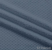 MINKY- Dimple Dots DENIM from EZ Fabric