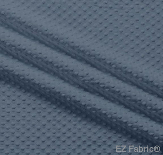 MINKY- Dimple Dots DENIM from EZ Fabric