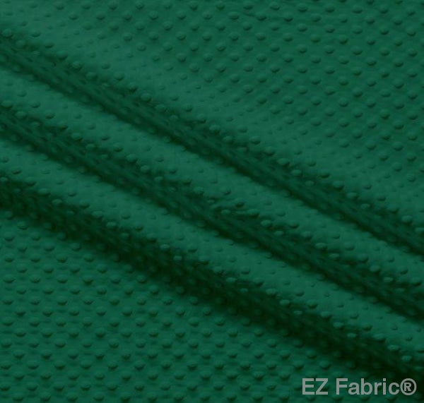 MINKY- Dimple Dots EMERALD from EZ Fabric