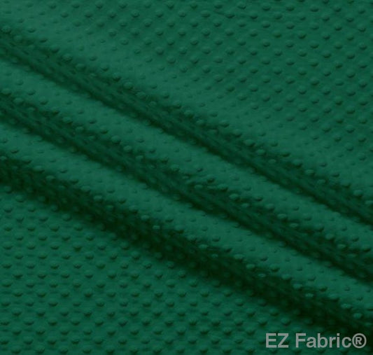 MINKY- Dimple Dots EMERALD from EZ Fabric