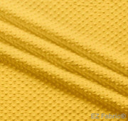 MINKY- Dimple Dots MANGO YELLOW from EZ Fabric